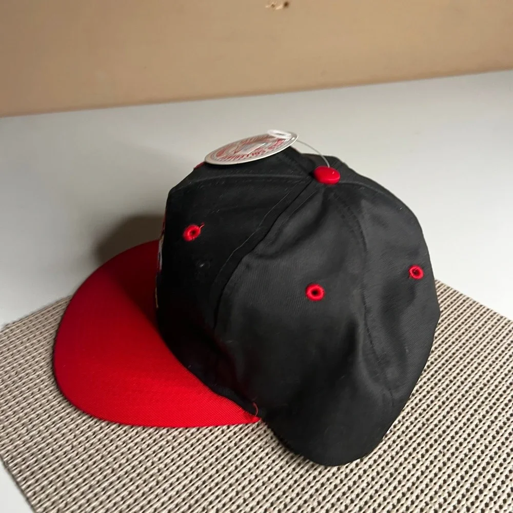 Vintage Louisville Cardinals Hat Competitor Snapback Black Red NCAA Louie Tagged